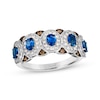 Thumbnail Image 1 of Le Vian Sapphire Ring 1/2 ct tw DIamonds 14K Vanilla Gold