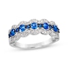 Thumbnail Image 0 of Le Vian Blue Sapphire Ring 1/3 ct tw Diamonds 14K Vanilla Gold