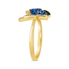 Thumbnail Image 1 of Le Vian Garden Party Blue Sapphire & Diamond Butterfly Ring 1/8 ct tw 14K Honey Gold