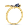 Thumbnail Image 2 of Le Vian Garden Party Blue Sapphire & Diamond Butterfly Ring 1/8 ct tw 14K Honey Gold