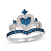 Thumbnail Image 1 of Le Vian Sapphire Royalty Tiara Ring 1/5 ct tw Diamonds 14K Vanilla Gold - Size 7