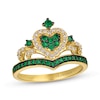 Thumbnail Image 0 of Le Vian Emerald Royalty Tiara Ring 1/5 ct tw Diamonds 14K Honey Gold - Size 7