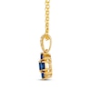 Thumbnail Image 2 of Le Vian Sapphire Necklace 1/6 ct tw Diamonds 14K Honey Gold 19&quot;