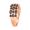 Thumbnail Image 2 of Le Vian Venetian Mosaic Sapphire Ring 1/3 ct tw Diamonds 14K Strawberry Gold