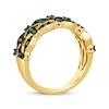 Thumbnail Image 3 of Le Vian Venetian Mosaic Emerald Ring 1/3 ct tw Diamonds 14K Honey Gold