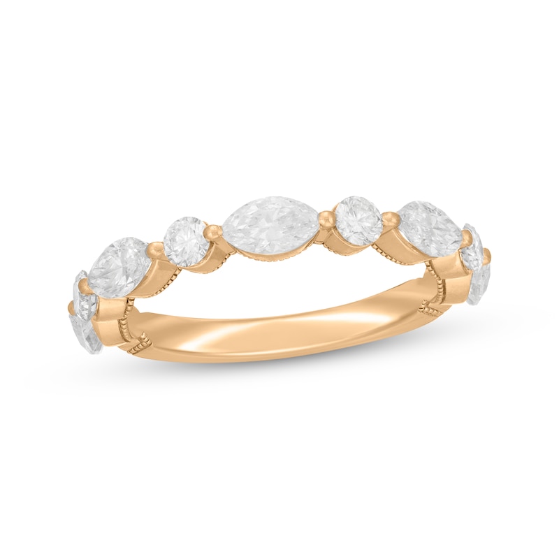 Main Image 1 of Neil Lane Artistry Marquise & Round-cut Lab-Grown Diamond Anniversary Band 1-1/2 ct tw 14K Yellow Gold