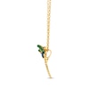 Thumbnail Image 2 of Le Vian Garden Party Tsavorite & Sapphire Dragonfly Necklace 14K Honey Gold 19&quot;