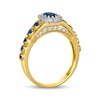 Thumbnail Image 3 of Le Vian Oval-Cut Blue Sapphire Royalty Ring 1/2 ct tw Diamonds 14K Two-Tone Gold