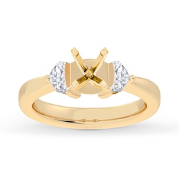 Lab-Created Diamonds by KAY Engagement Ring Setting 1/2 ct tw 14K Yellow Gold