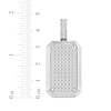 Thumbnail Image 3 of Men's Lab-Grown Diamonds by KAY Dog Tag Pendant 3 ct tw 10K White Gold