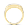 Thumbnail Image 2 of Men's Lab-Grown Diamonds by KAY Three-Stone Wedding Ring 1 ct tw 14K Yellow Gold