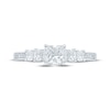 Thumbnail Image 3 of Now + Forever Princess-Cut Diamond Five-Stone Engagement Ring 1 ct tw 14K White Gold