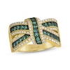 Thumbnail Image 1 of Le Vian Emerald Crossover Ring 1/2 ct tw Diamonds 14K Honey Gold