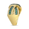 Thumbnail Image 2 of Le Vian Emerald Crossover Ring 1/2 ct tw Diamonds 14K Honey Gold