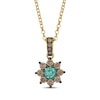 Thumbnail Image 0 of Le Vian Chocolate Sunflower Collection Emerald Necklace 5/8 ct tw Diamonds 14K Honey Gold 19"