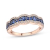 Thumbnail Image 0 of Le Vian Blue Sapphire Ring 1/3 ct tw Diamonds 14K Strawberry Gold