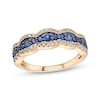 Thumbnail Image 0 of Le Vian Blue Sapphire Ring 1/3 ct tw Diamonds 14K Honey Gold