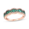 Thumbnail Image 1 of Le Vian Emerald Waterfall Ring 1/3 ct tw Diamonds 14K Strawberry Gold