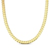 Thumbnail Image 1 of Solid Curb Chain Necklace 7mm 10K Yellow Gold 20&quot;