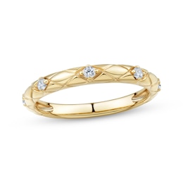 Now + Forever Diamond Five-Stone Anniversary Ring 1/10 ct tw 14K Yellow Gold