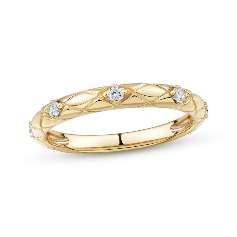 Main Image 1 of Diamond Five-Stone Anniversary Ring 1/10 ct tw 14K Yellow Gold