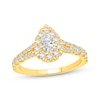 Thumbnail Image 0 of Lab-Created Diamonds by KAY Pear-Shaped Halo Engagement Ring 1 ct tw 14K Yellow Gold