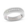 Thumbnail Image 1 of Men's THE LEO Ideal Cut Diamond Wedding Band 1/2 ct tw 14K White Gold