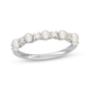 Thumbnail Image 1 of Neil Lane Cultured Akoya Pearl & Diamond Anniversary Ring 1/6 ct tw 14K White Gold