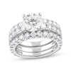 Thumbnail Image 1 of Lab-Grown Diamonds by KAY Round-Cut Three-Piece Bridal Set 5 ct tw 14K White Gold