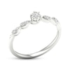 Thumbnail Image 2 of Lab-Grown Diamonds by KAY Round-Cut Twist Shank Promise Ring 1/10 ct tw Sterling Silver