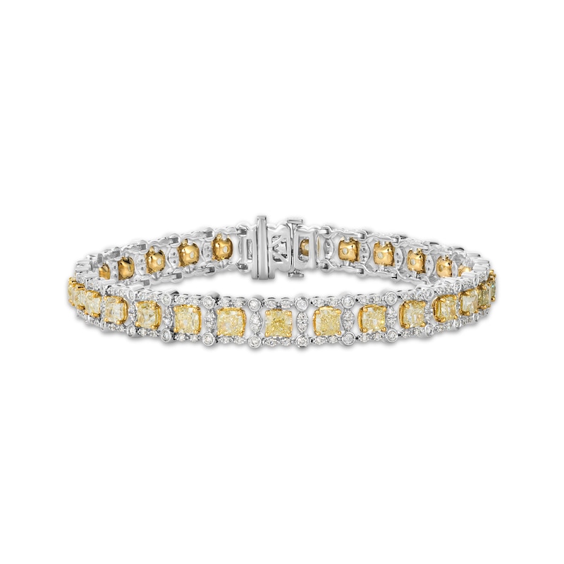 Main Image 1 of Le Vian Vault Yellow & White Diamond Bracelet 7-7/8 ct tw Platinum & 18K Yellow Gold 8.25&quot;