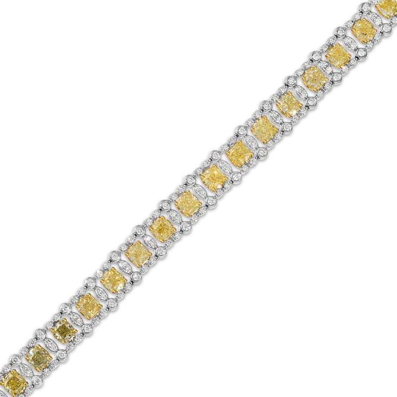 Main Image 2 of Le Vian Vault Yellow & White Diamond Bracelet 7-7/8 ct tw Platinum & 18K Yellow Gold 8.25&quot;