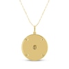 Thumbnail Image 3 of STUDIO BY KAY Diamond Compass Necklace 1/10 ct tw 24K Yellow Gold-Plated Sterling Silver 18&quot;