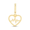 Thumbnail Image 1 of Charmed Memories Heartbeat Charm 10K Yellow Gold