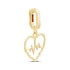 Thumbnail Image 2 of Charmed Memories Heartbeat Charm 10K Yellow Gold