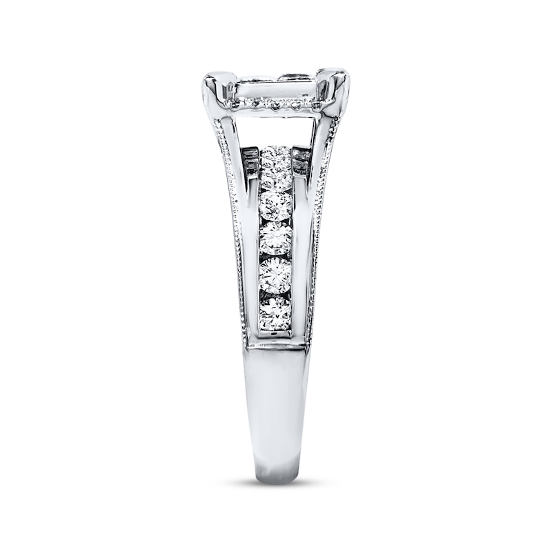 Multi-Diamond Engagement Ring 1-3/8 ct tw Diamonds 14K White Gold | Kay