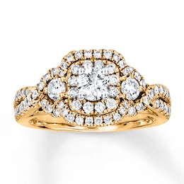 Now + Forever Diamond Engagement Ring 1 ct tw Round-cut 14K Yellow Gold