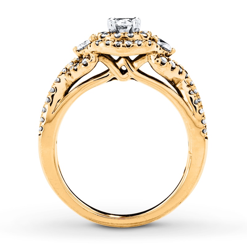 Main Image 2 of Diamond Engagement Ring 1 ct tw Round-cut 14K Yellow Gold