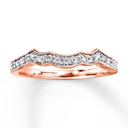 Diamond Wedding Band 1/5 ct tw Round-cut 14K Rose Gold