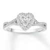 Thumbnail Image 1 of Diamond Engagement Ring 3/8 ct tw Round-cut 10K White Gold