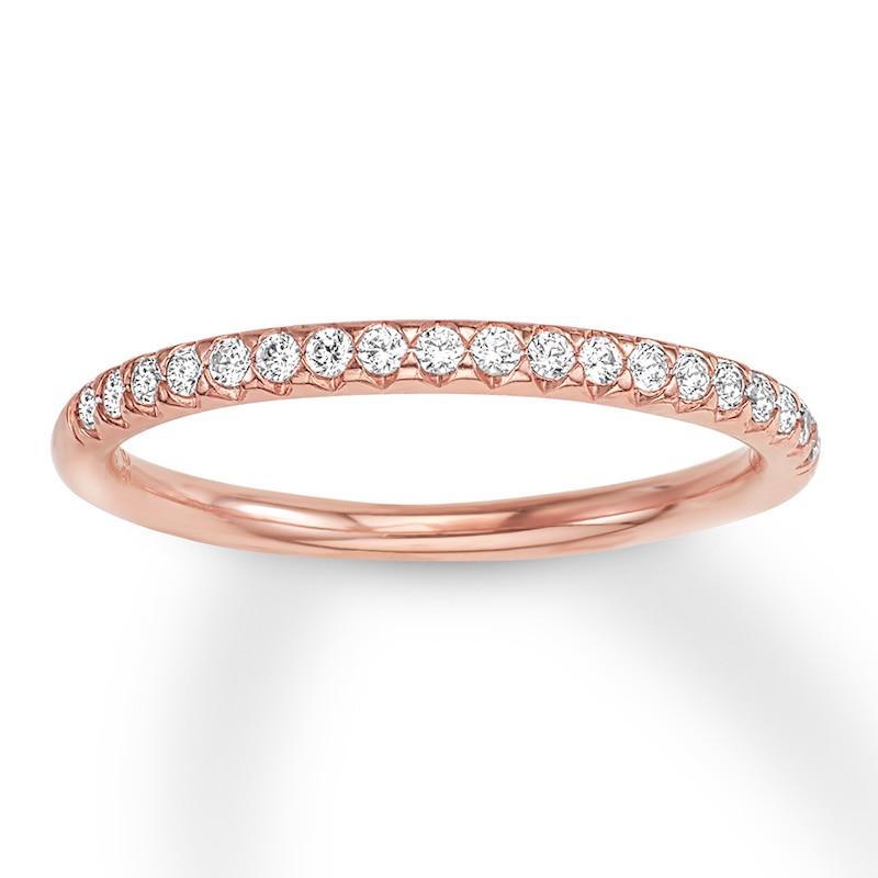 Main Image 1 of Diamond Wedding Band 1/5 ct tw 14K Rose Gold