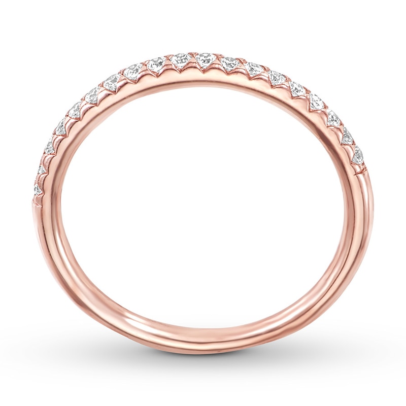 Main Image 2 of Diamond Wedding Band 1/5 ct tw 14K Rose Gold