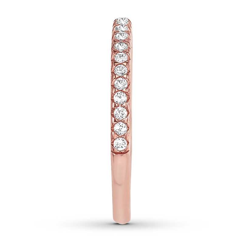 Main Image 3 of Diamond Wedding Band 1/5 ct tw 14K Rose Gold