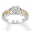 Thumbnail Image 1 of Now + Forever Diamond Engagement Ring 1/5 ct tw Round-cut 10K Two-Tone Gold