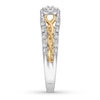 Thumbnail Image 2 of Now + Forever Diamond Engagement Ring 1/5 ct tw Round-cut 10K Two-Tone Gold