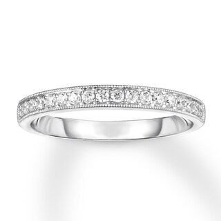 Diamond Wedding Band 1/5 ct tw Round-cut 14K White Gold | Kay