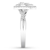 Thumbnail Image 3 of Diamond Engagement Ring 3/8 ct tw Round-cut 10K White Gold