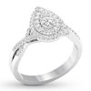 Thumbnail Image 4 of Diamond Engagement Ring 3/8 ct tw Round-cut 10K White Gold