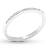 Thumbnail Image 4 of Now + Forever Diamond Wedding Band 1/15 ct tw Round-cut 10K White Gold