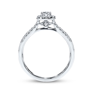 Diamond Engagement Ring 3/8 ct tw Round-cut 10K White Gold | Kay